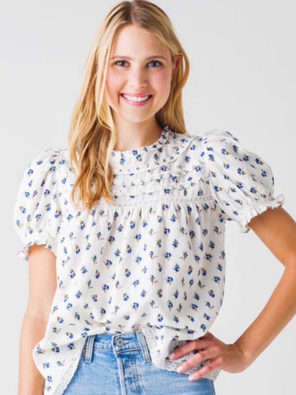 Zadig & Voltaire Women's Tua Dobby Flower Top medium